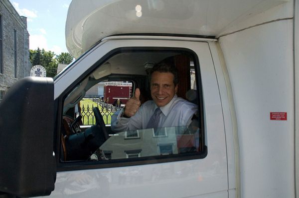 Cuomo in one of his hot rods